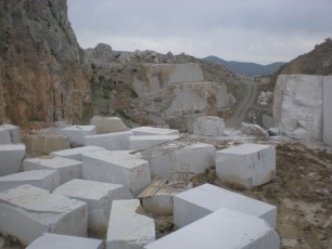 grey marble quarry